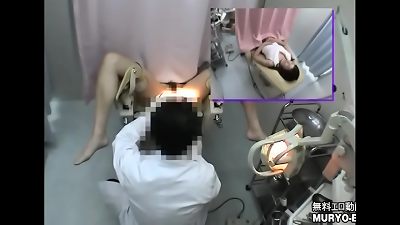 magnificent black-haired housewife Yoko (33) -Internal exam table examination (first half) -All gynecological exam File04-b