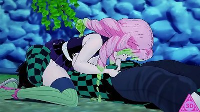 Tanjiro Mitsuri kimetsu no yaiba anime porn videos have sex blowjob hj insatiable and jizz flow gameplay porn uncensored... Thereal3dstories..3