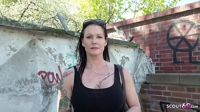 GERMAN SCOUT - thick melons senior JULIA seduce TO assfuck AT STREET casting IN BERLIN FOR CASH