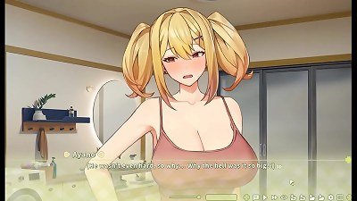 Summer Clover [ HAREM hentai GAME ] Ep.3 blonde nun have an climax while doing a rough blowjob !