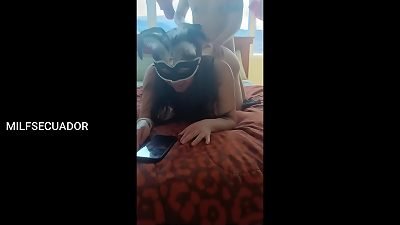 My stepson makes me watch manga porn while he cracks my donk