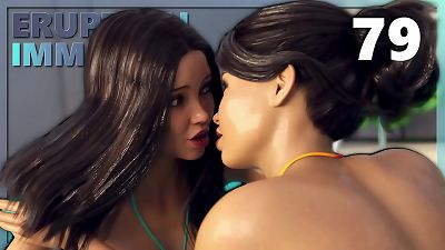 ERUPTION IMMINENT #79 &bull; wet and super-steamy babes having fun in the pool