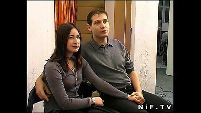 casting young amateur duo nailing and playing on the desk